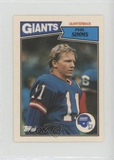 1987 Topps United Kingdom American Football Phil Simms #1 ux6