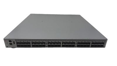 Brocade 6510 48-Port 16Gbps FC SAN Switch HD-6510-24-8G-R w/ 2x PSU!