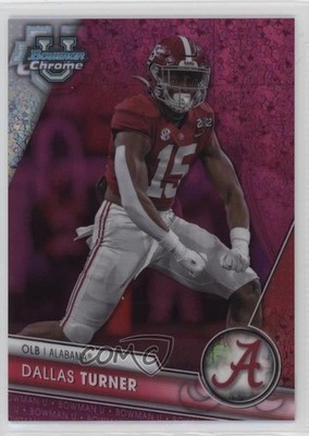 2023 Bowman U Chrome Fuchsia Mini-Diamond Refractor 57/150 Dallas Turner #51 pe8