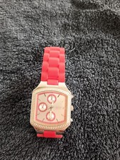 GUESS Damen Quarz Chronograph Uhr Rosa Himbee...