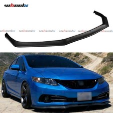 For 2013-2015 9th Gen Honda Civic Gt Style Front Bumper Lip Splitter Matt Black