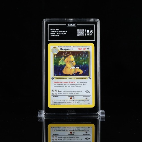 Dragonite (1st Edition) graded TAG 8.5 for sale on eBay