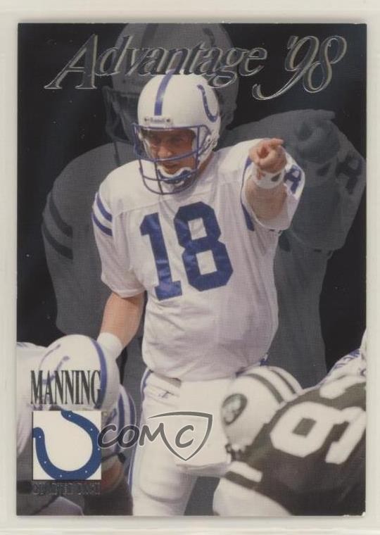 1998 Collector's Edge Advantage Silver Peyton Manning #189 Rookie RC HOF tt7