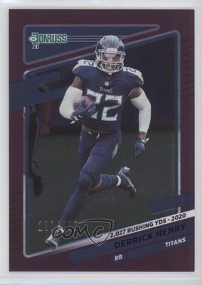 2021 Panini Donruss Season Stat Line 137/500 Derrick Henry #14 n0c