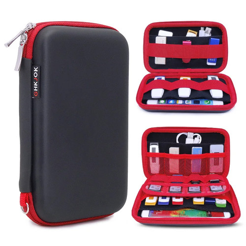 2.5 Inch Hard Drive Accessories Case Bag for WD Seagate HDD Power Phone USB - Afbeelding 21 van 26