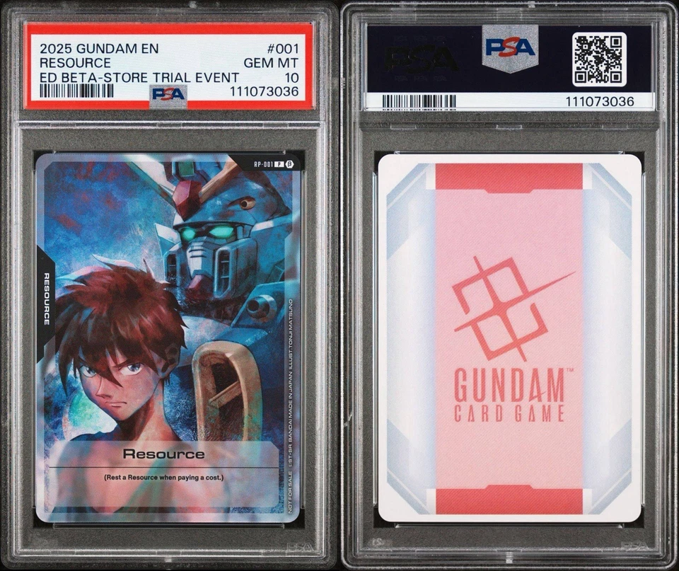 2025 ИЗДАНИЕ GUNDAM БЕТА ПРОМО МАГАЗИН ПРОБНОЕ МЕРОПРИЯТИЕ #001 РЕСУРС PSA 10 - Изображение 3 из 3