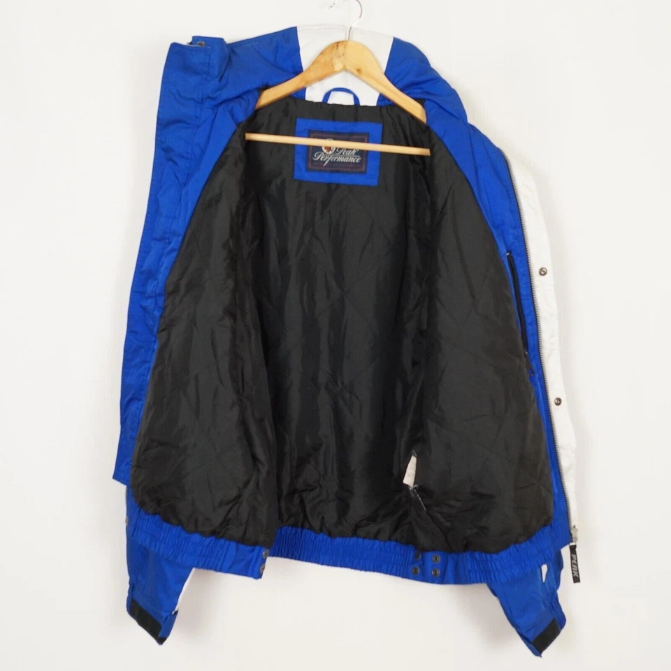 Chaqueta de esquí PEAK PERFORMANCE para hombre talla L aislada azul plegable capucha termolite Foto 3 de 4