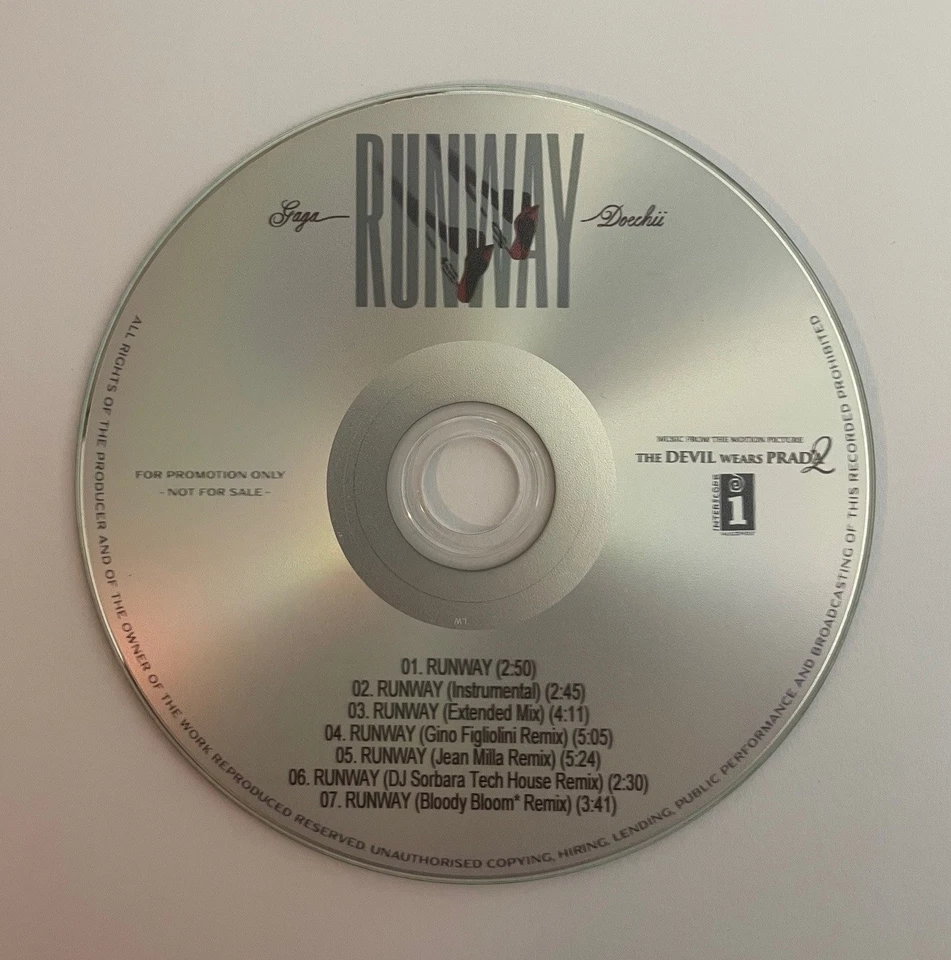 Lady Gaga & Doechii - RUNWAY | Promo CD 7 Tracks - image 2 of 3