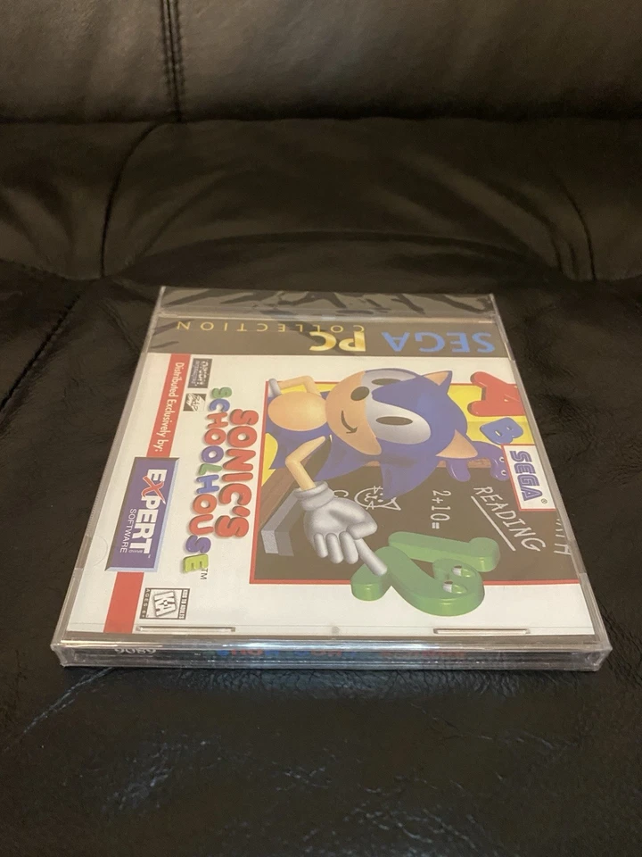 Sealed New In Case Sonic's Schoolhouse PC CD-Rom Windows 95 /3.1 Sega - Image 3 of 3