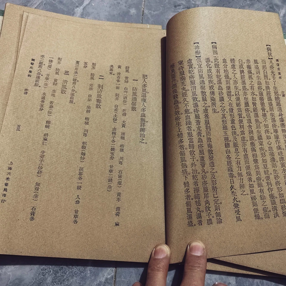 Old China Traditional Chinese Medicine Books 'Skin disease prescription'6 books - Image 4 of 4