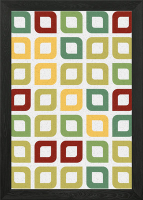 Geometrisches Muster gerahmtes Wandbild Poster Leinwanddruck Bild