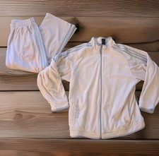 Unisex 3 Stripe Style Polyester Jersey Tracksuit Full Zip Jacket & Joggers Set X