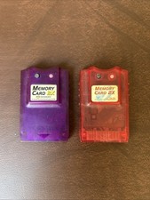 Lot Of 2 Performance Memory Card 2X Playstation 1 PS1 - FREE SHIPPING