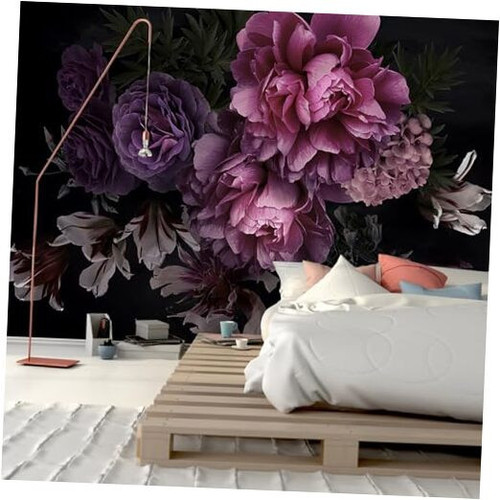 3D Large Peony Flowers TV Background Wall Wallpaper Beautiful Bedroom Living - Picture 1 of 6