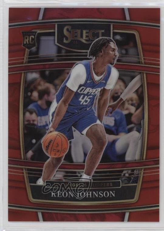 2021-22 Panini Select Concourse Red Prizm /199 Keon Johnson #40 0nr3