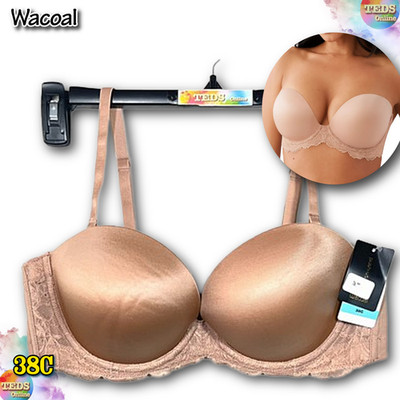 NWT Wacoal Women's 38C Self-Assured Strapless Push-Up Bra 854390 Roebuck