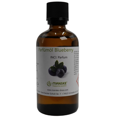 Manske Parfümöl Blueberry 100ml / für Kosmetik, vegan, Fruchtig, Duftöl