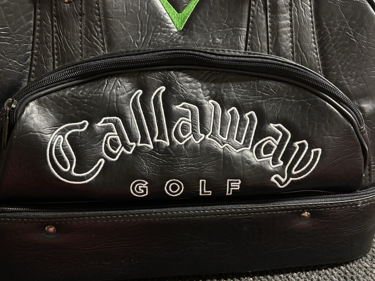 Beautiful Callaway Golf Embroidered Black Travel Duffle Shoe Tote