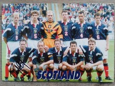 Signed Paul Lambert - SCOTLAND - Football Postcard - Celtic FC - World Cup 1998