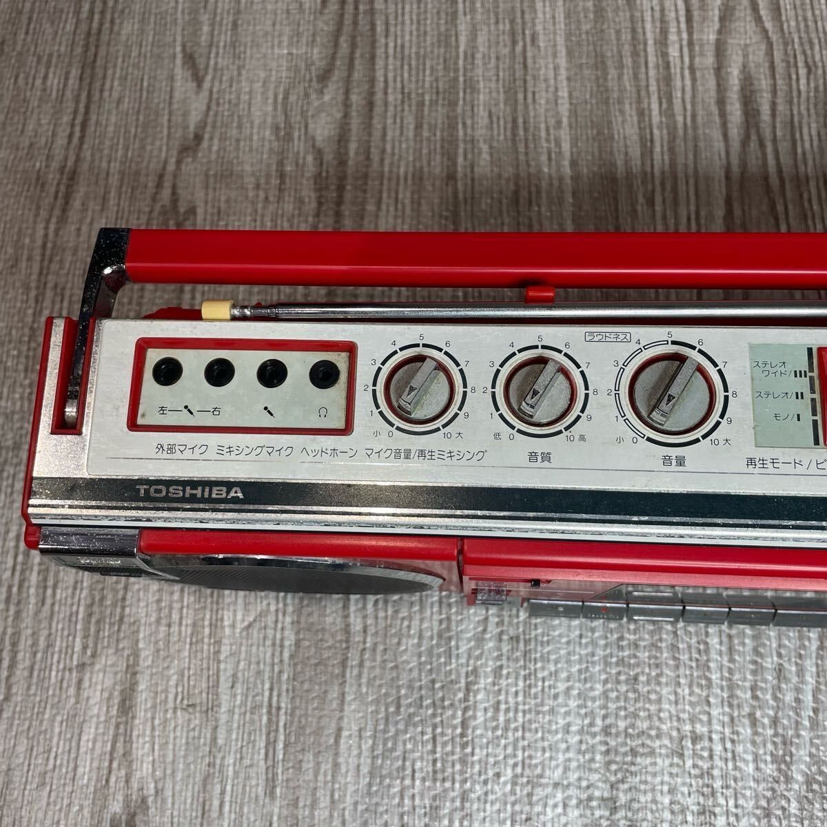 TOSHIBA SUGAR SF5 カセットプレーヤー レッド 東芝 SUGAR SF5（ラジカセ） : フラットバーロードで行こう！