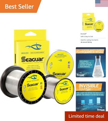 InvizX Multi-Species Fishing Line 15lb/600yds - 100% Fluorocarbon for Experts