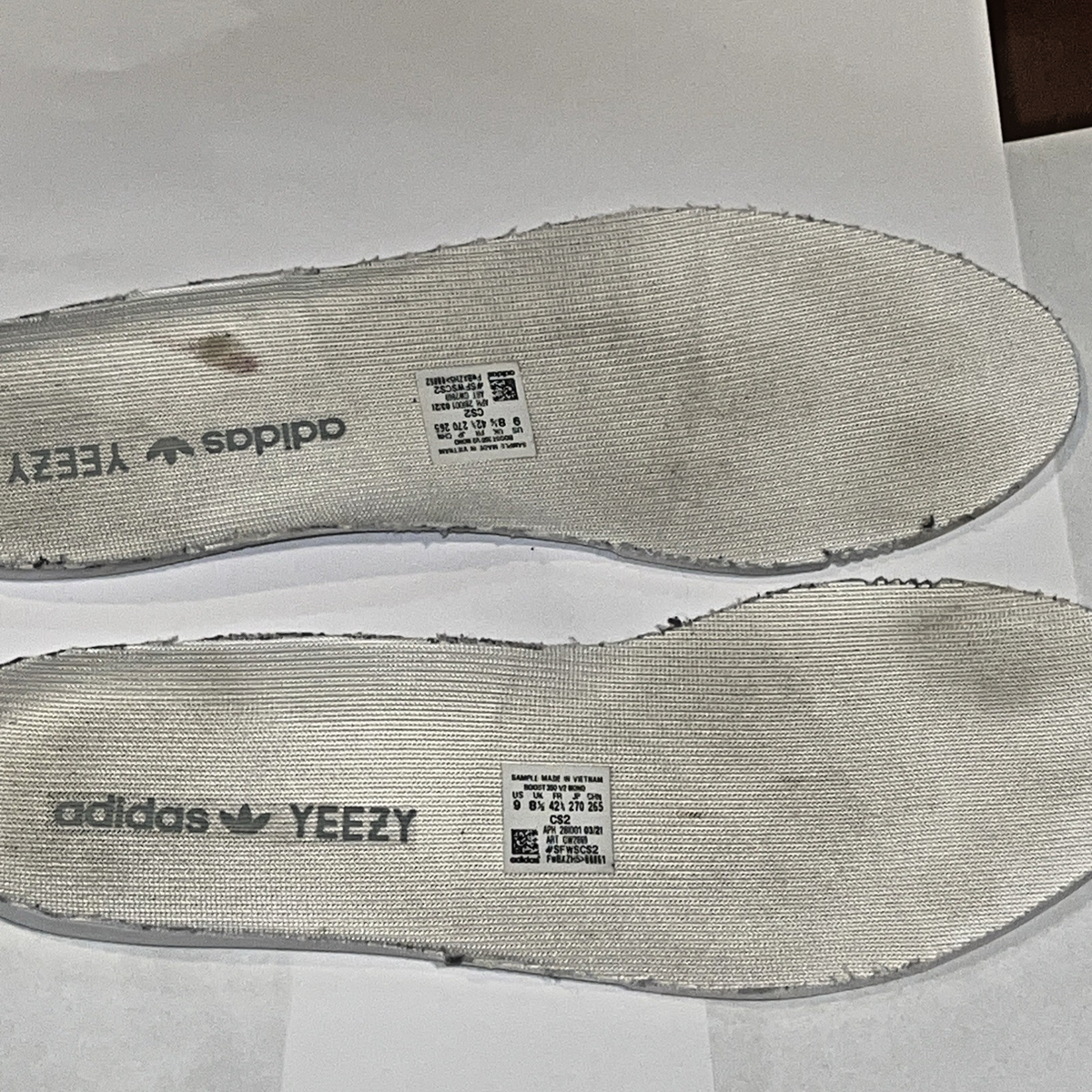 Adidas SAMPLE Yeezy Boost 350 V2 Mono Ice size 9 195734848568| eBay