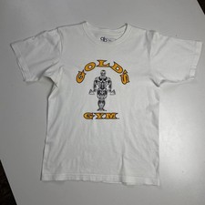 Gold  s GYM T-shirt Size:M