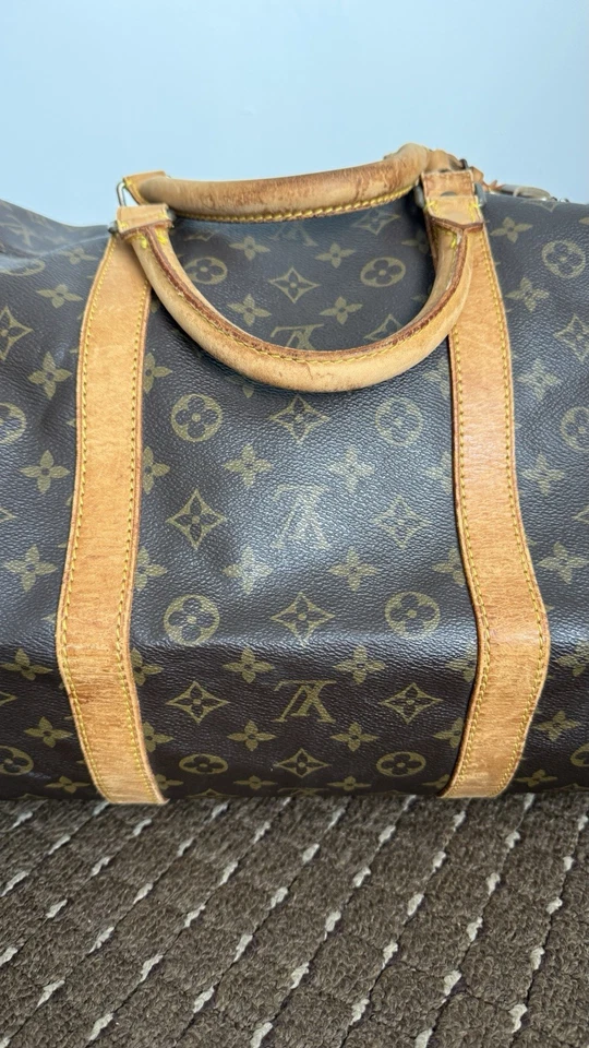 Louis Vuitton Keepall Bandoulière 60 M41412 Monogram Canvas Travel Duffle Bag, photo 3 of 5
