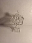 Vintage Jeannette Glass 10”x5" Wedding Box Candy Pedestal Dish Lidded