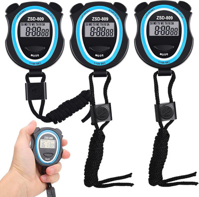 3 Stück Stoppuhr Sport Stoppuhr Wasserdicht Handheld Digital Stoppuhr Stopuhren