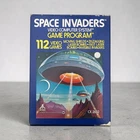 Space Invaders Atari 2600 CX2632 w/ Box & Catalog Vintage 1980 Video Game