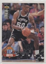 1994-95 Collector's Choice Tip Offs Silver Foil Signature David Robinson HOF 0a3