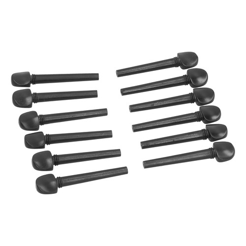 12Pcs Ebony Peg Wooden Tuning Replacement Accessories For Oud Violin LWCP - Picture 3 of 22