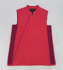 Shanghai Tang Mulberry Silk & Cotton Mandarin Collar Knit Sweater Blouse Size M