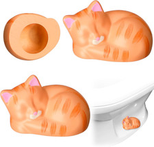 2 Pack Toilet Bolt Caps Decorative Cat Toilet Bolt Screw Cover Caps Ceramic Cute