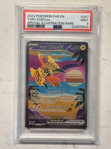 Tapu Koko ex 247/182 SV04: Paradox Rift Holo PSA 9 Mint English