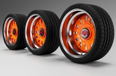 1/24 Scale Resin 20'' US MAGS GT RALLY & Michelin Tires 3d Printed