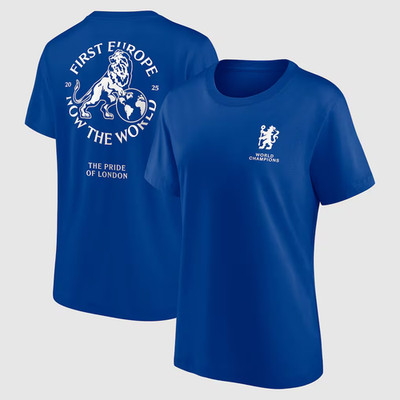 Chelsea Damen Fußball T-Shirt (Größe L) First Europe, Now The World Top - Neu