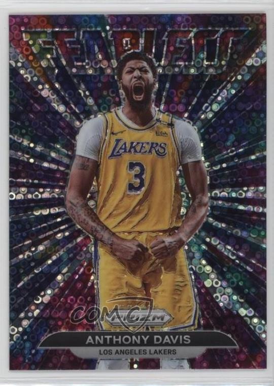2021-22 Panini Prizm Fearless Fast Break Prizm Anthony Davis #4 0t2