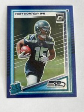 2025 Panini Donruss Tory Horton Optic Preview Blue Scope rookie football card
