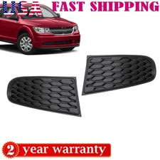 Pair Front Bumper Fog Light Lamp Cover Bezel For 2011-2020 Dodge Journey