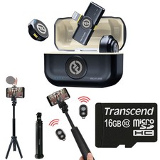 Hollyland LARK M2 Wireless Lavalier Mic with Lightning Content Creation Bundle