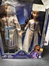 DISNEY WISH KING MAGNIFICO AND QUEEN AMAYA OF ROSAS 2-PACK 12" DOLL FIGURES 