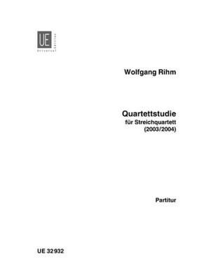 Quartettstudie Set of parts string quartet Rihm UE Wien 550