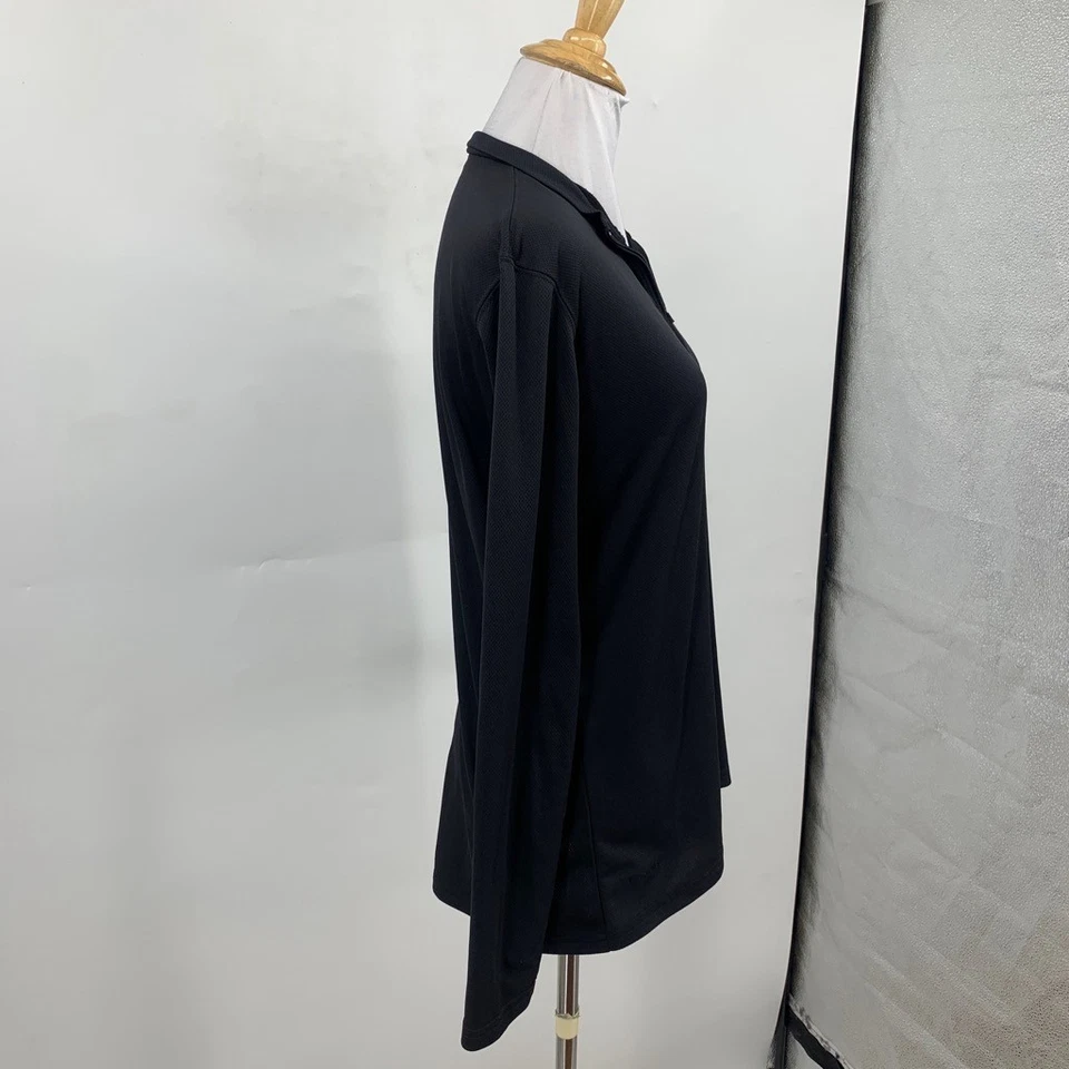 Nike ACG Sudadera Mujer L Negra Dri Fit 1/4 Cremallera Pullover Cuello Simulado Capa Base Foto 4 de 4