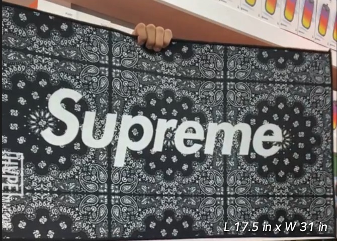 HypeBeast x BLACK PAISLEY Bandana Custom Flat/Not Fluffy Detailed Area Rug