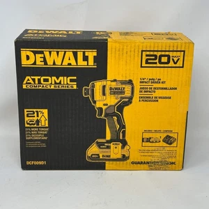 Neuf DeWalt ATOMIC 20V Max Kit de pilote à impact sans fil de 1/4" DCF809D1