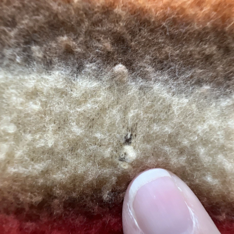 Bufanda Royal Rossi 100 % cachemir naranja marrón multicolor con flecos Foto 4 de 4