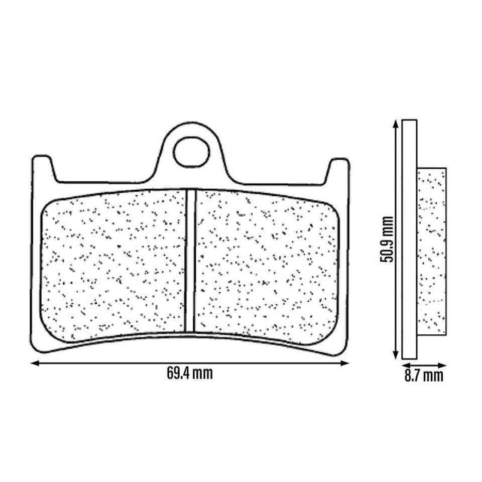 Plaquette de frein CL BRAKES moto Yamaha 700 Tracer 2016 2017 2018 2019 2020 2021