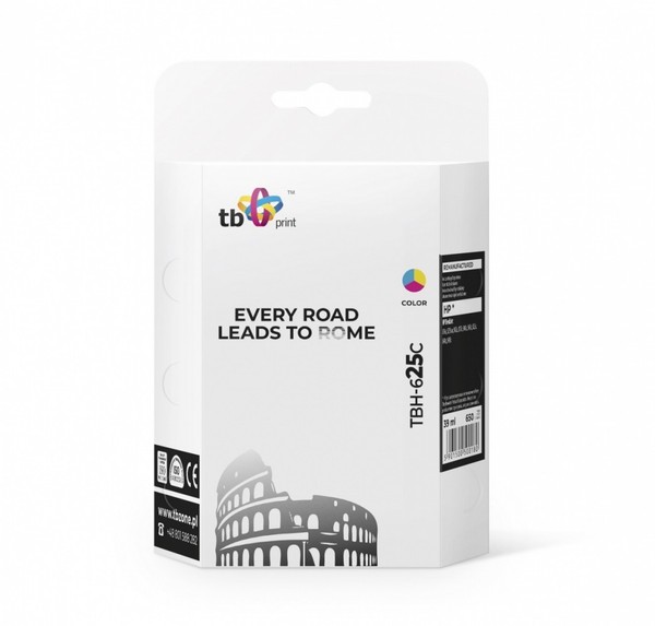 5901500500180 Ink TBH-625C (Hp No. 17 - C6625A) Color Remanufactured TB Print-image